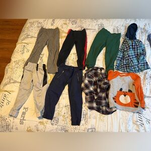 8- pieces Kids' Clothing Bundle with Pants and Tops